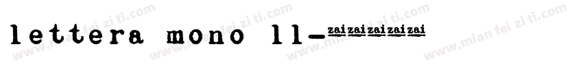 lettera mono ll字体转换